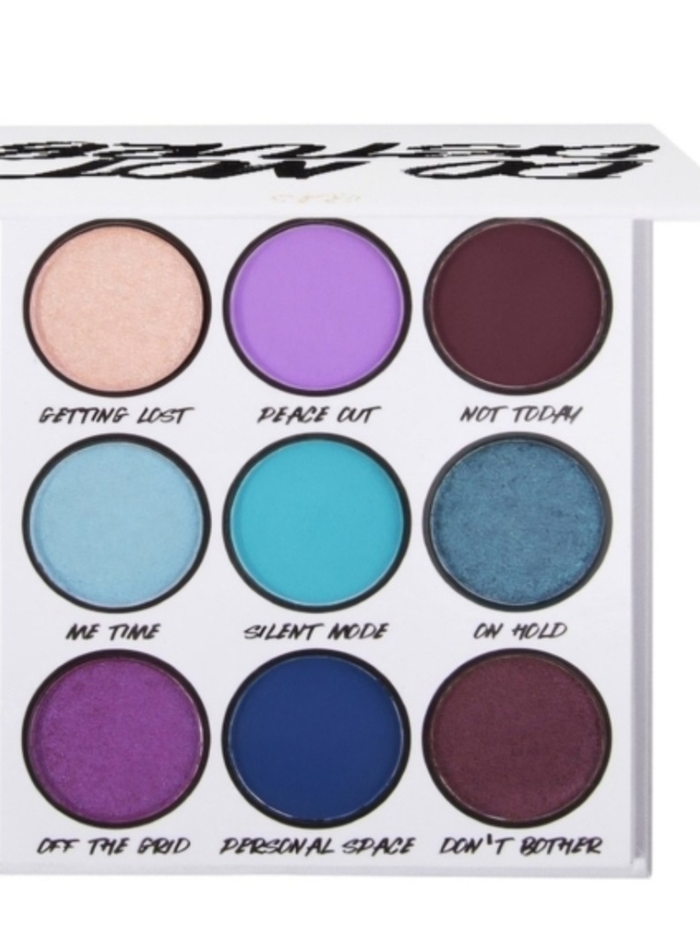 BH Cosmetics Do Not Disturb Eyeshadow Palette New 9 Color Palette